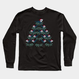 Whale christmas tree Long Sleeve T-Shirt